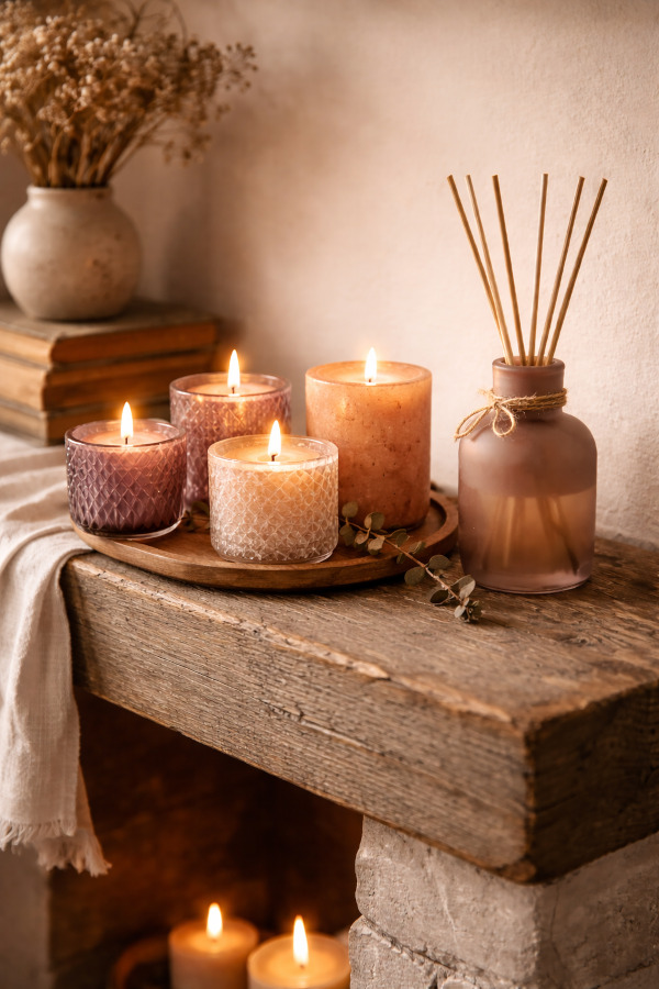 Personalised candles and reed diffusers