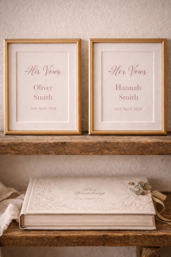 Personalised photo frames and albums