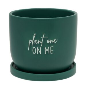 Country Living Ceramic Plant Pot - "Plant One On Me"
