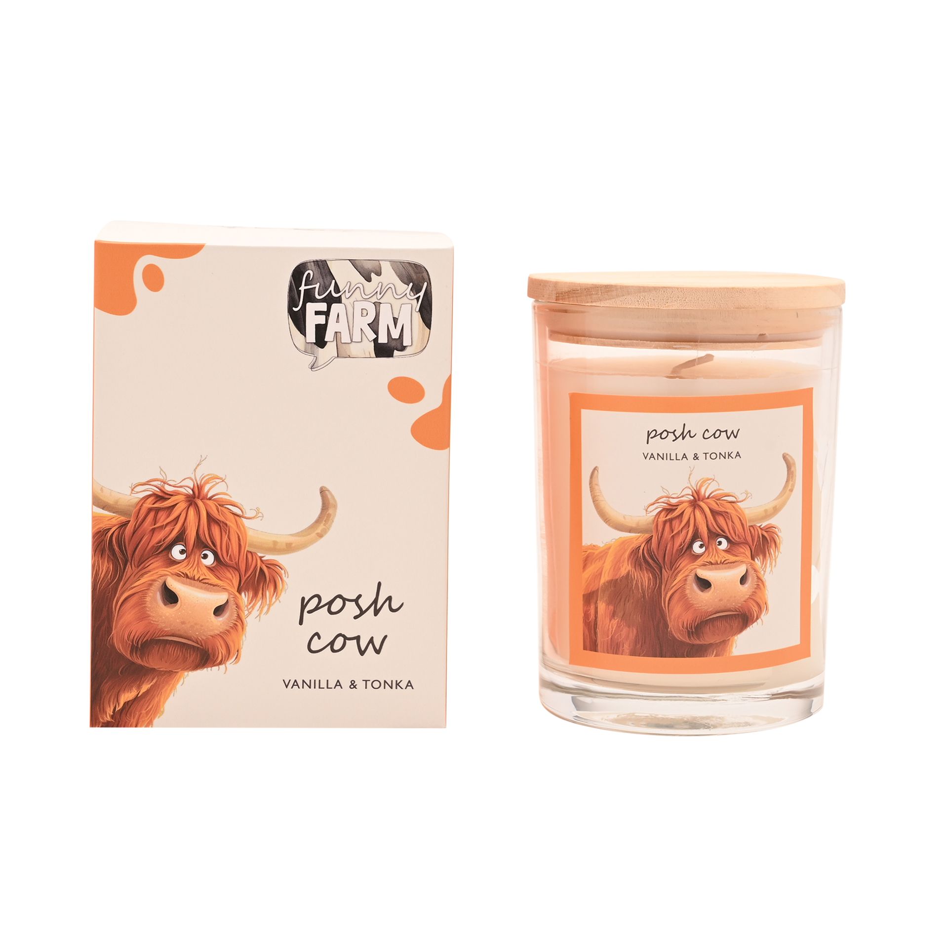 The Funny Farm Candle 250g - "Posh Cow" - Image 2