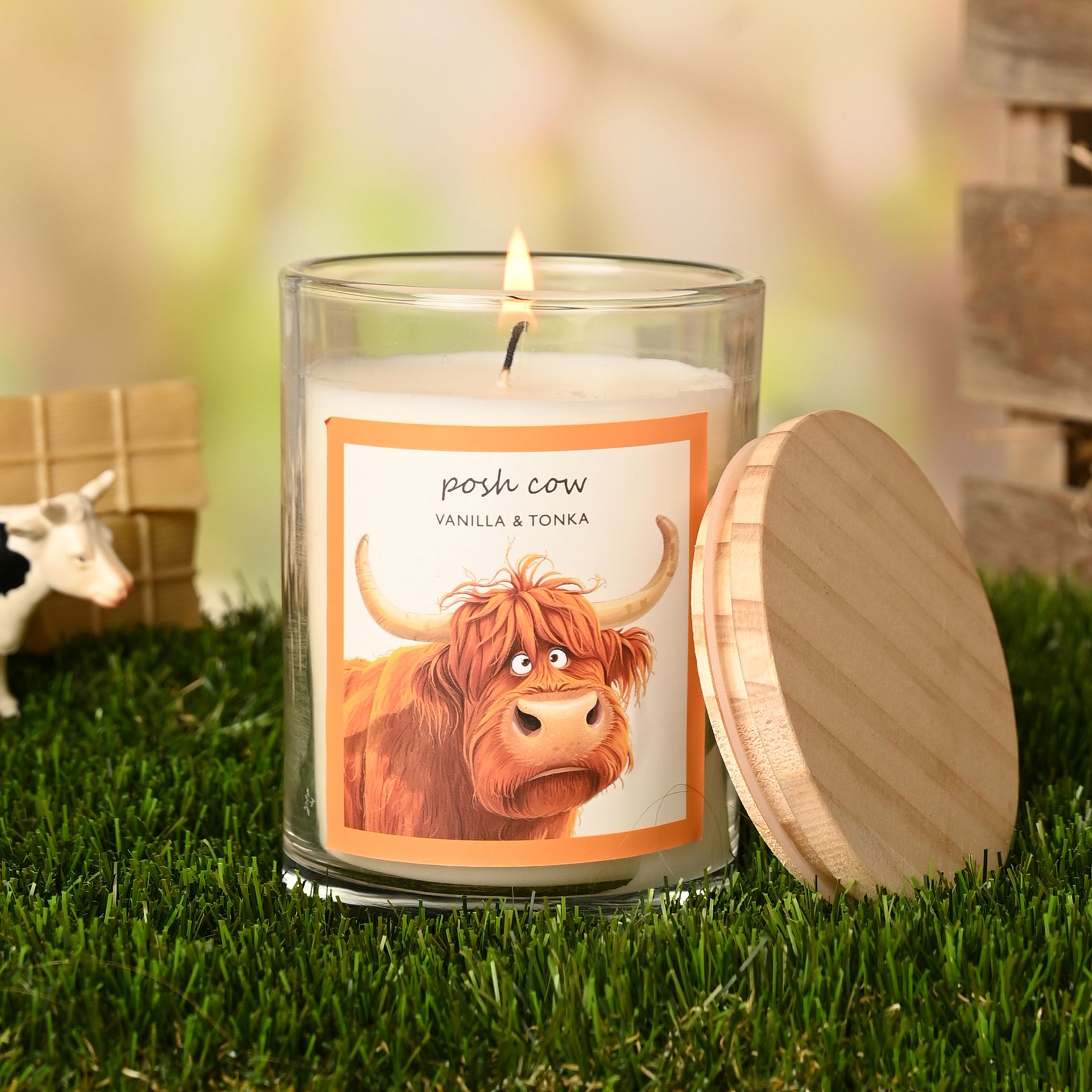 The Funny Farm Candle 250g - "Posh Cow" - Image 3