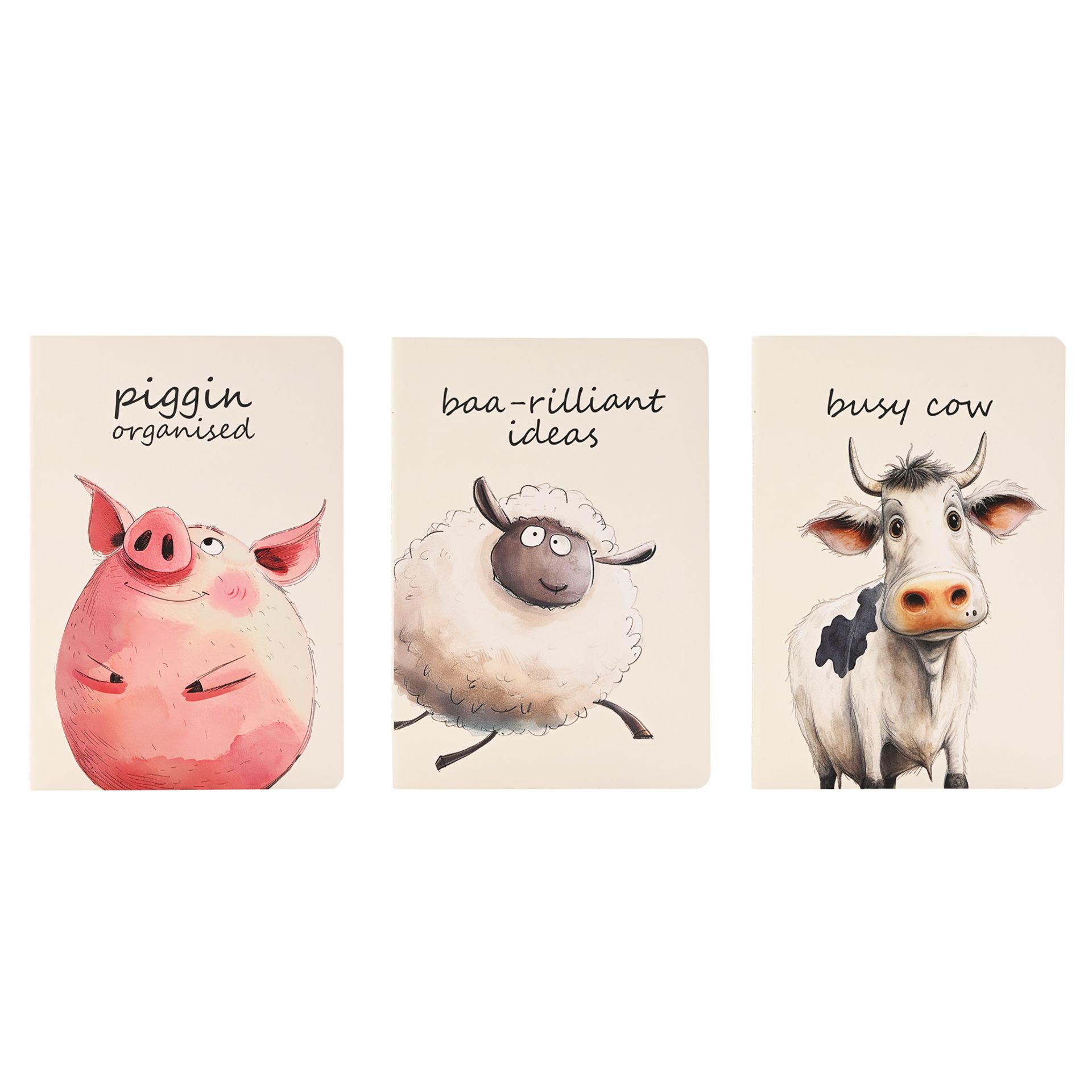 The Funny Farm Set of 3 A5 Notebooks - Image 2