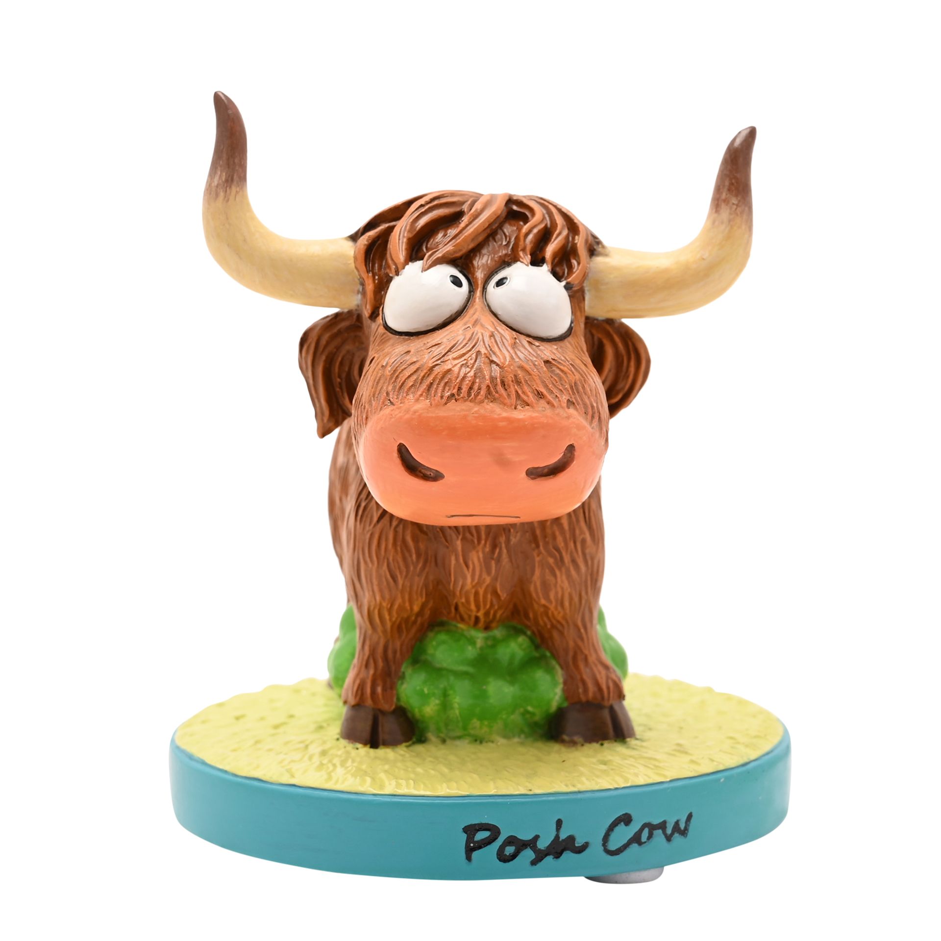 The Funny Farm Highland Cow Figurine "Posh Cow" - Image 2