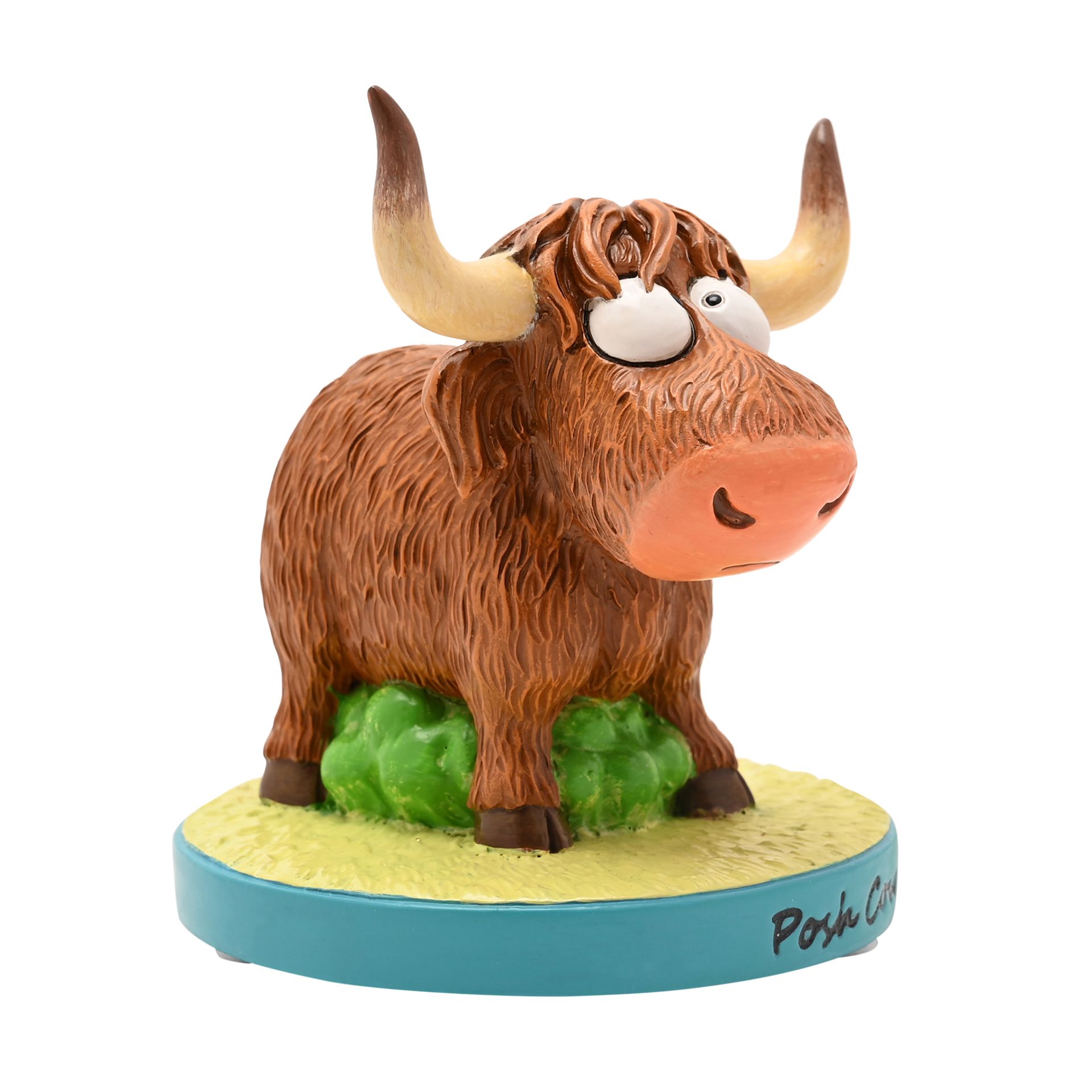 The Funny Farm Highland Cow Figurine "Posh Cow" - Image 3