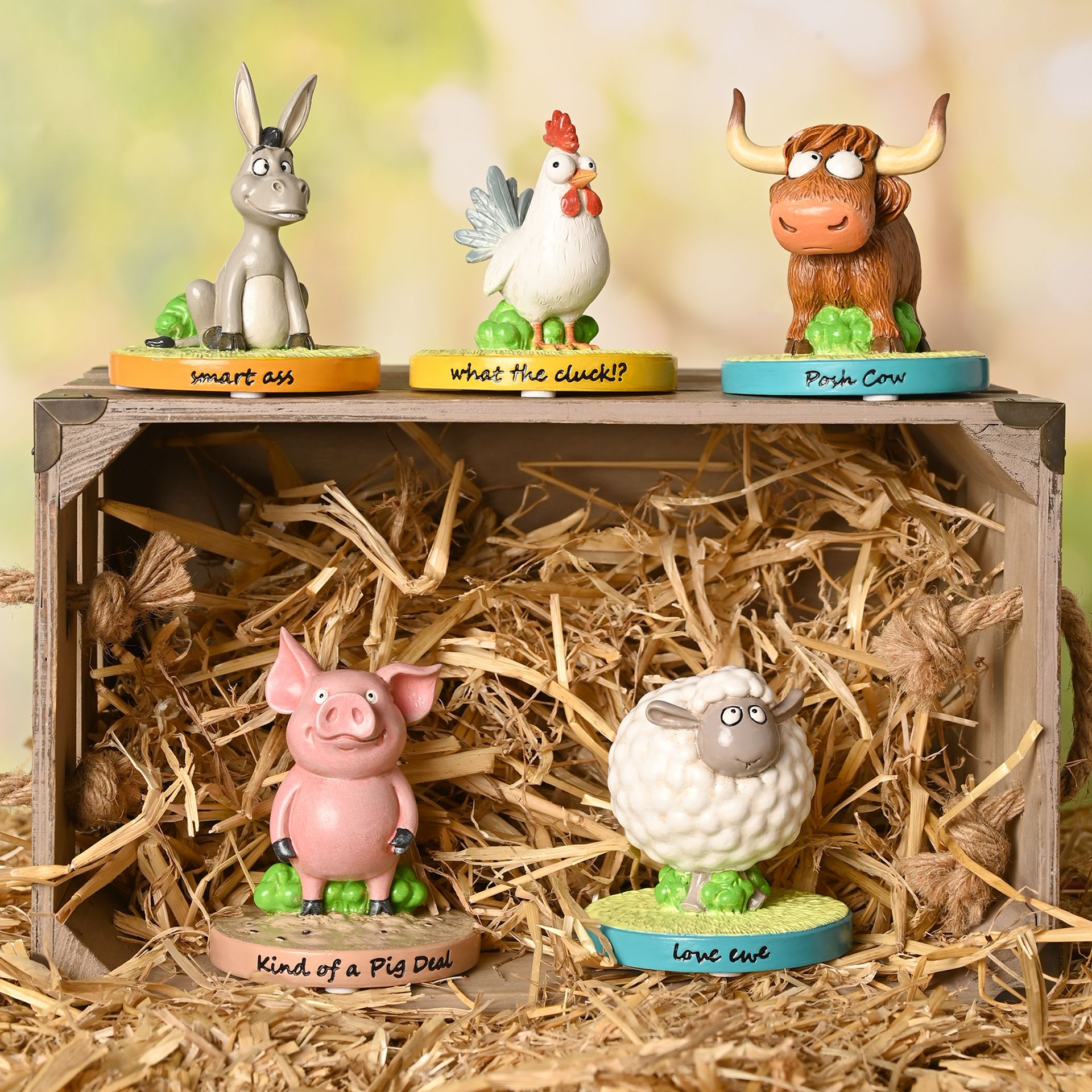 The Funny Farm Highland Cow Figurine "Posh Cow" - Image 5