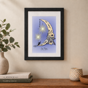 He Moon - Framed Print