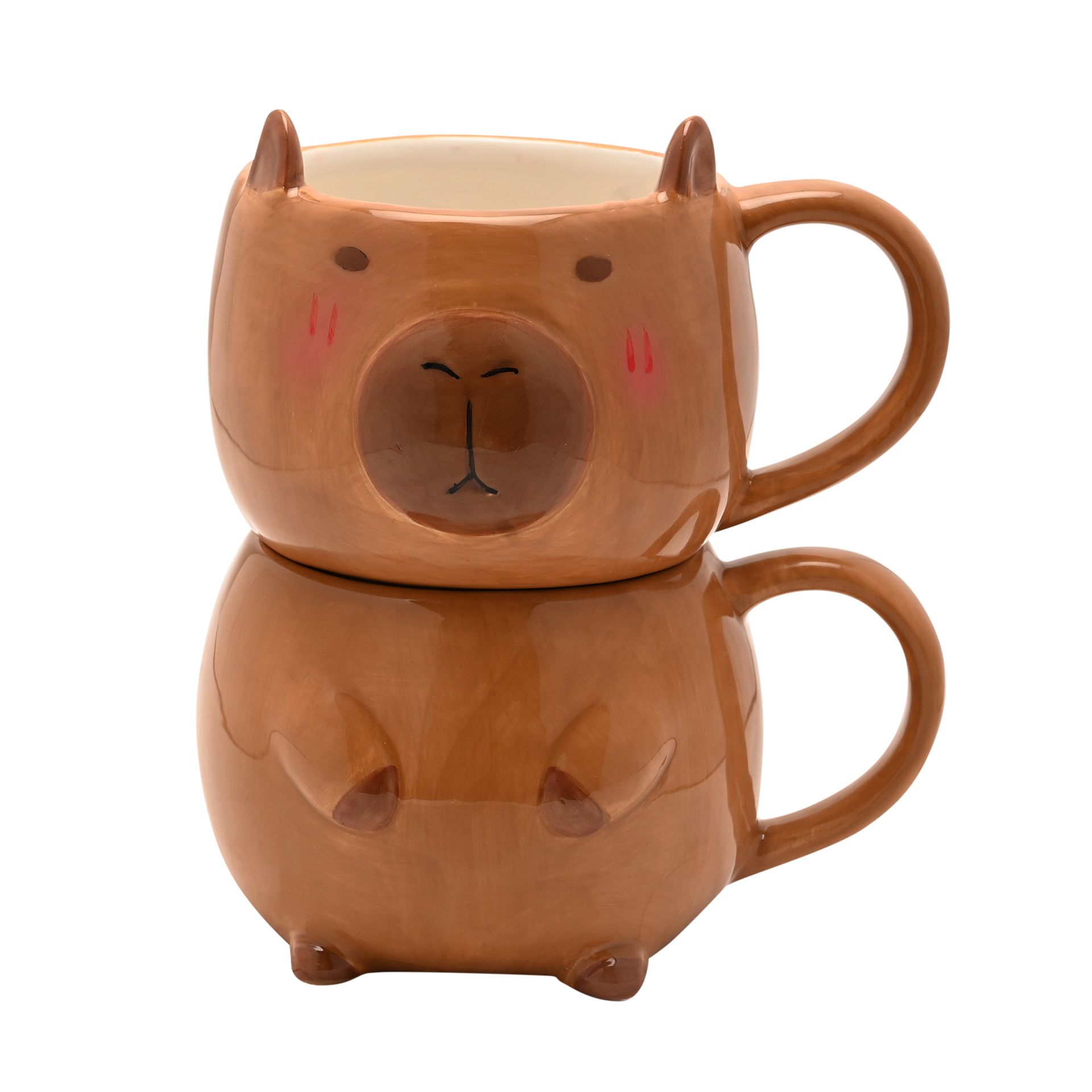 The Feel Good Club Capybara Mug Stack - Image 2