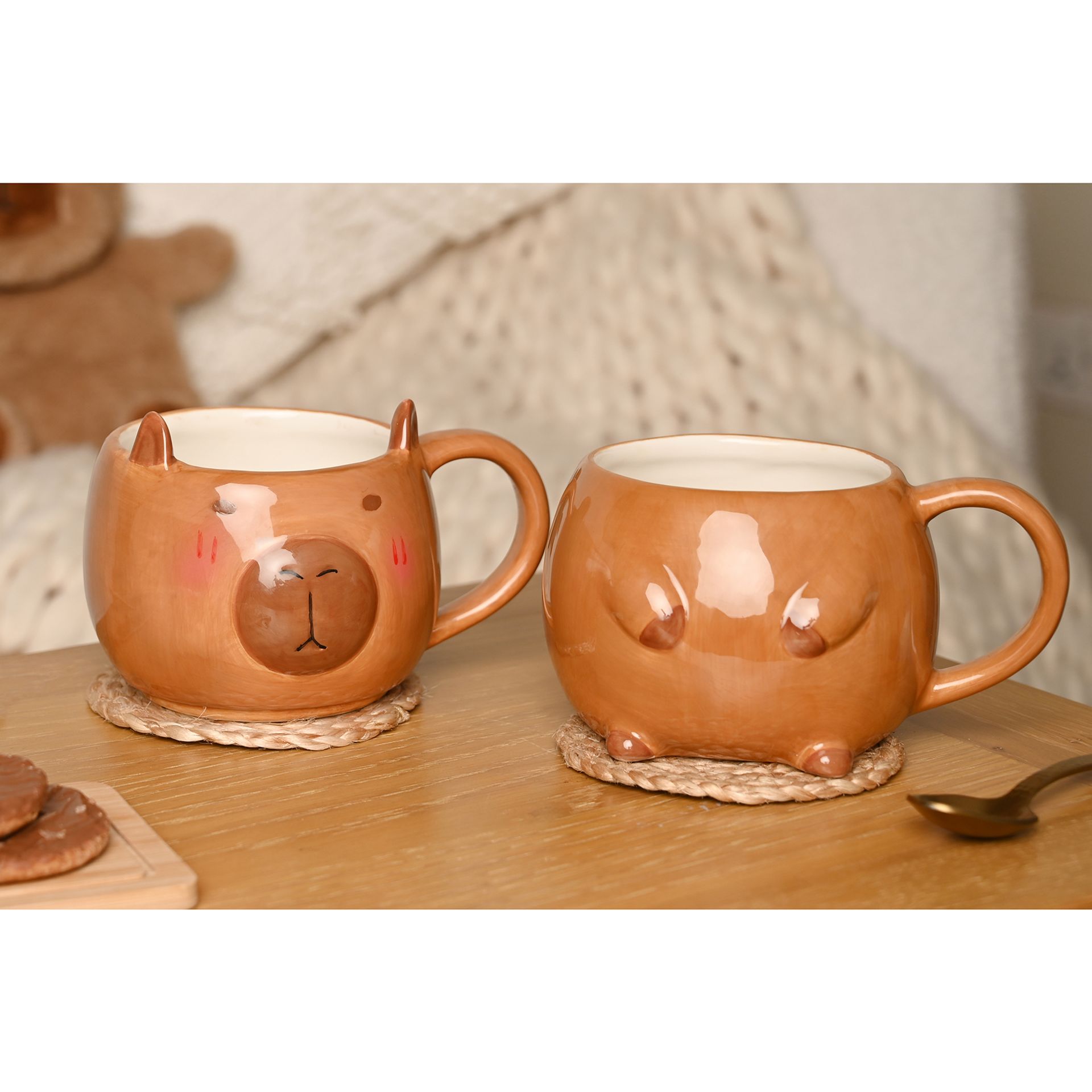 The Feel Good Club Capybara Mug Stack - Image 3