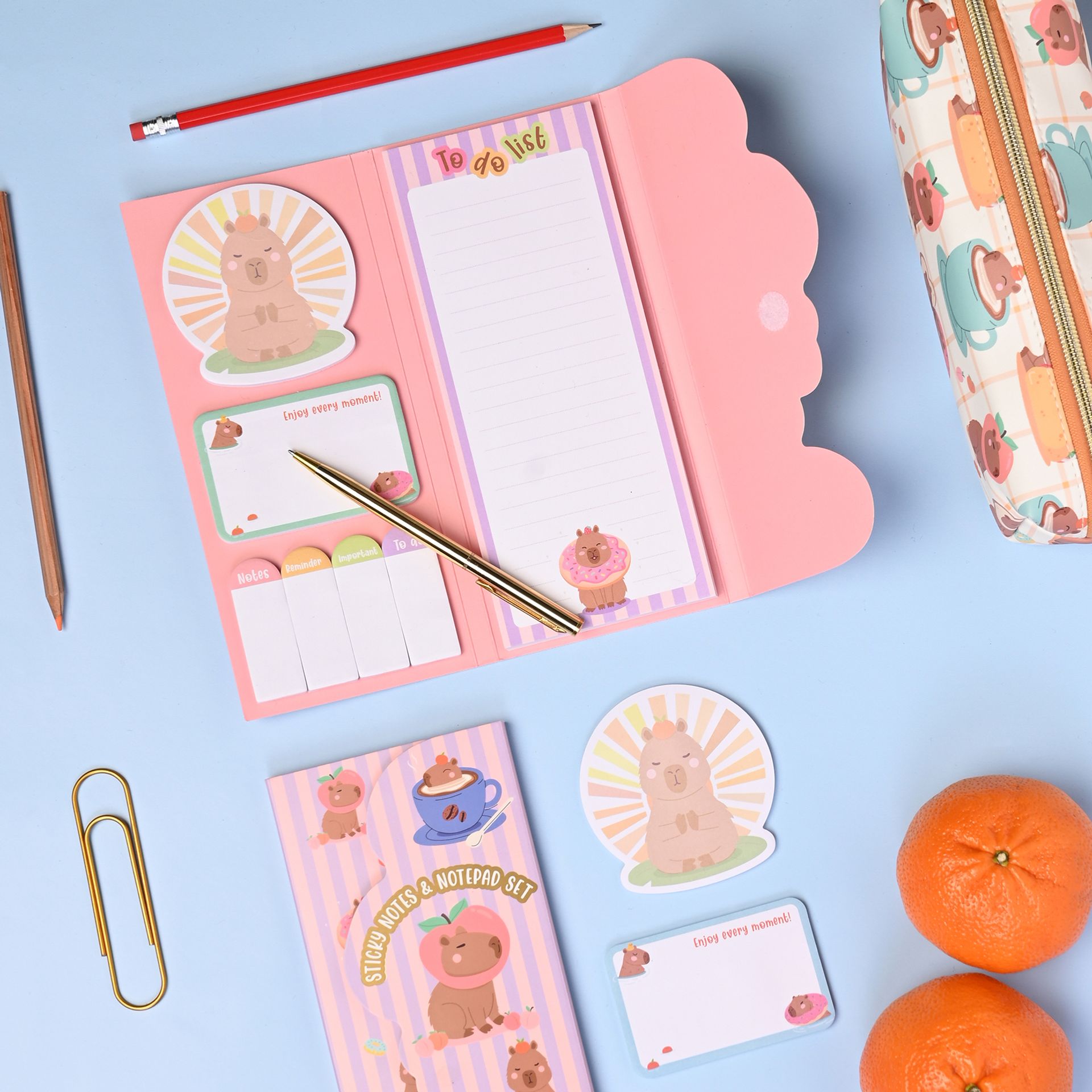 The Feel Good Club Capybara Sticky Notes Set - Image 3