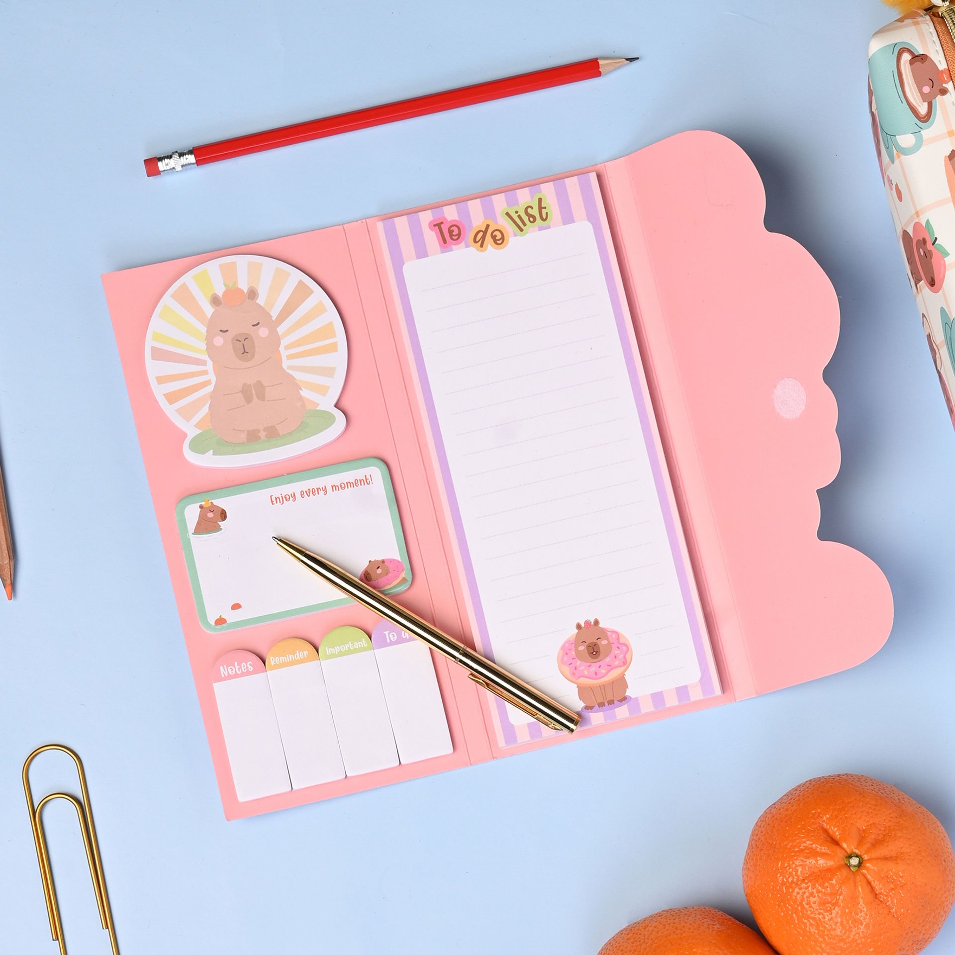 The Feel Good Club Capybara Sticky Notes Set - Image 4
