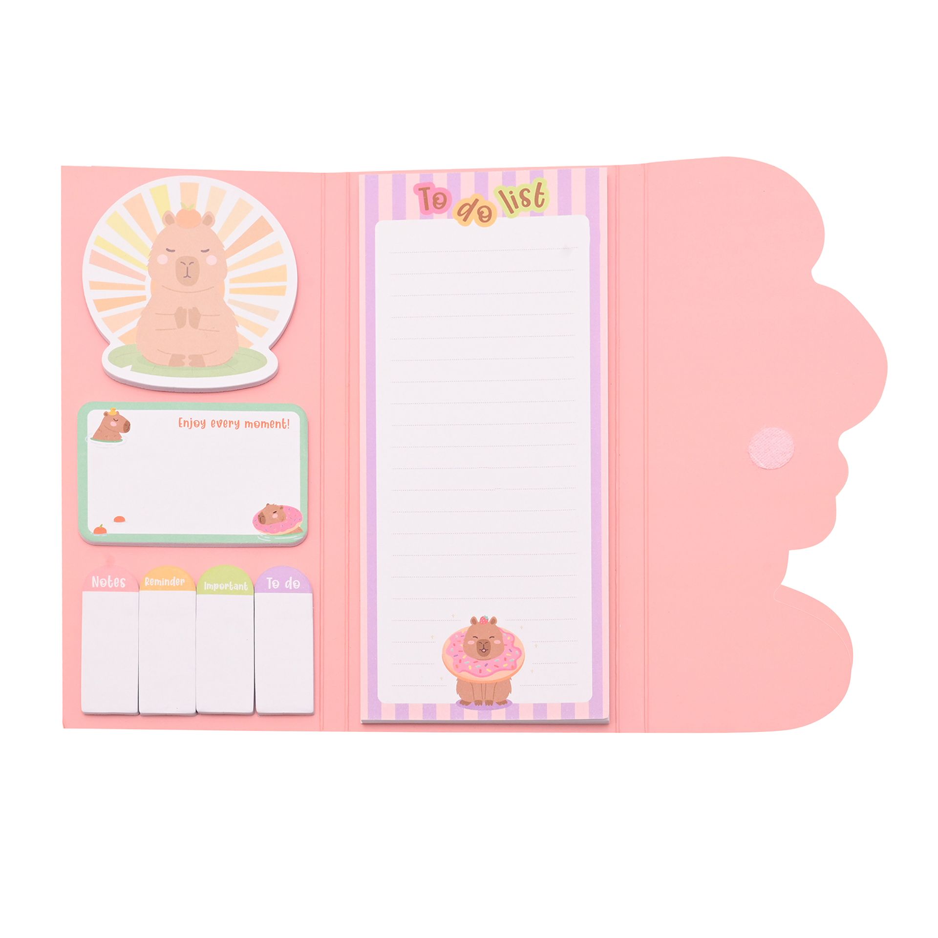 The Feel Good Club Capybara Sticky Notes Set - Image 6