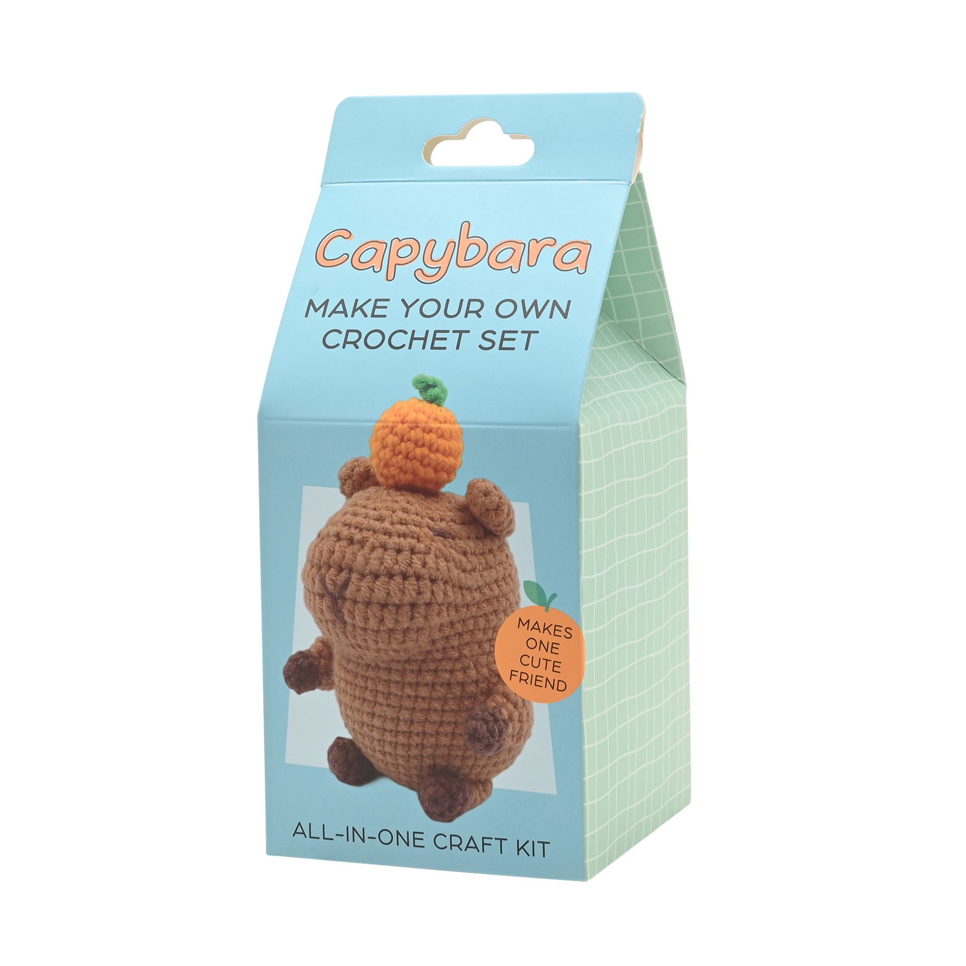 The Feel Good Club Capybara Make Your Own Crochet Set