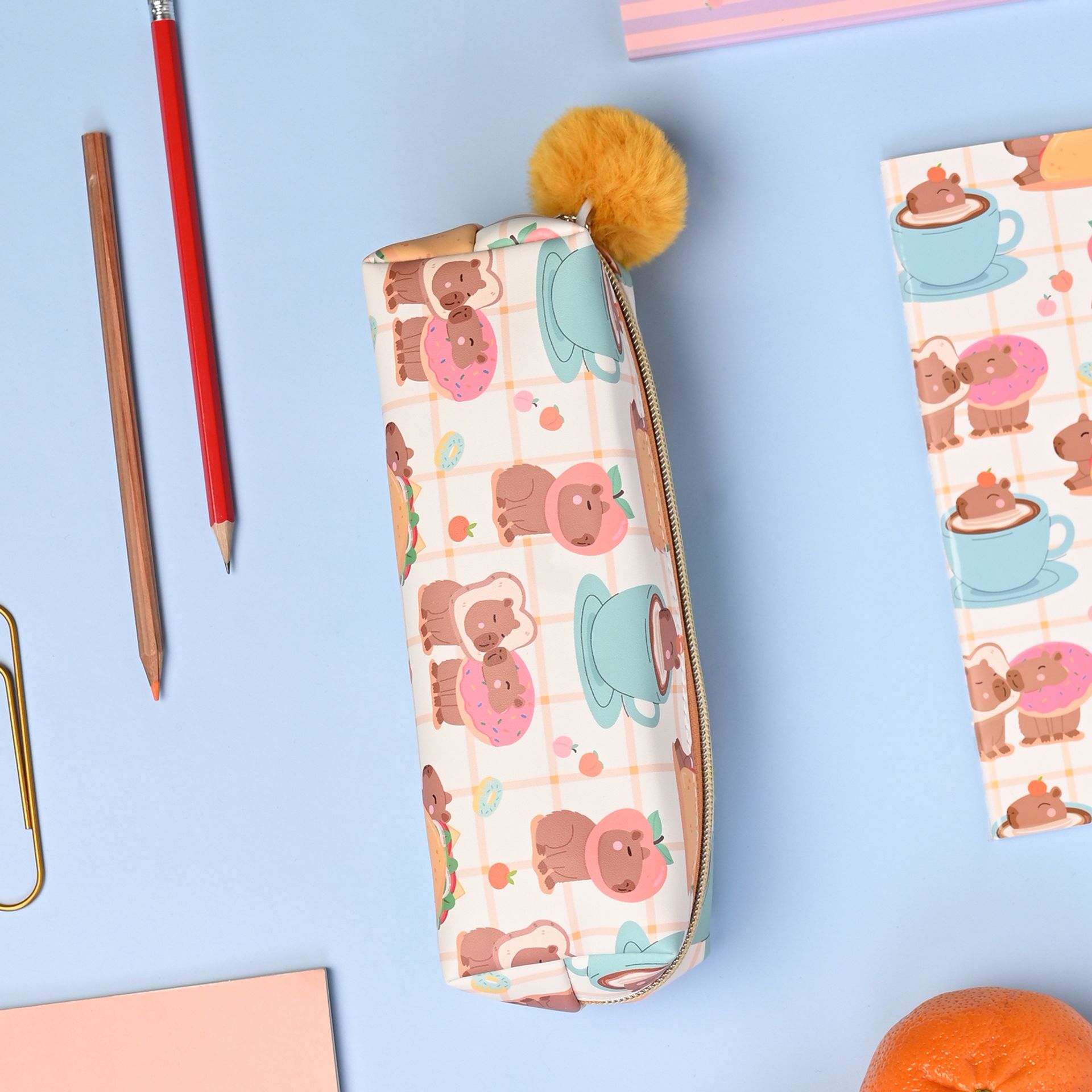 The Feel Good Club Capybara Soft Pencil Case - Image 4