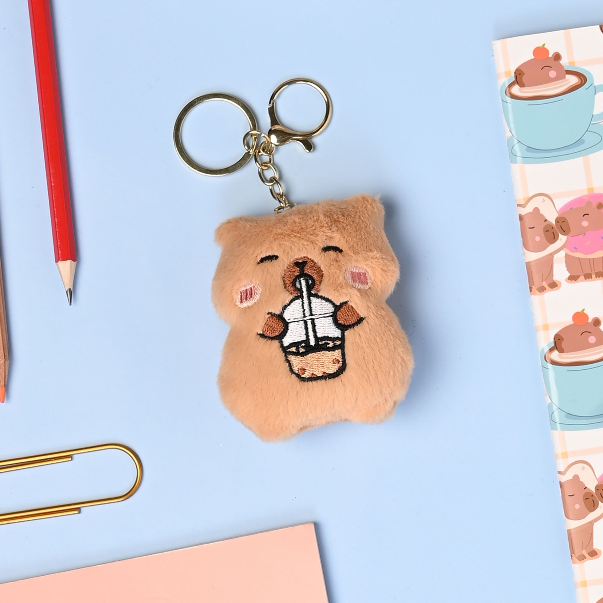 The Feel Good Club Capybara Plush Keyring/Bag Charm