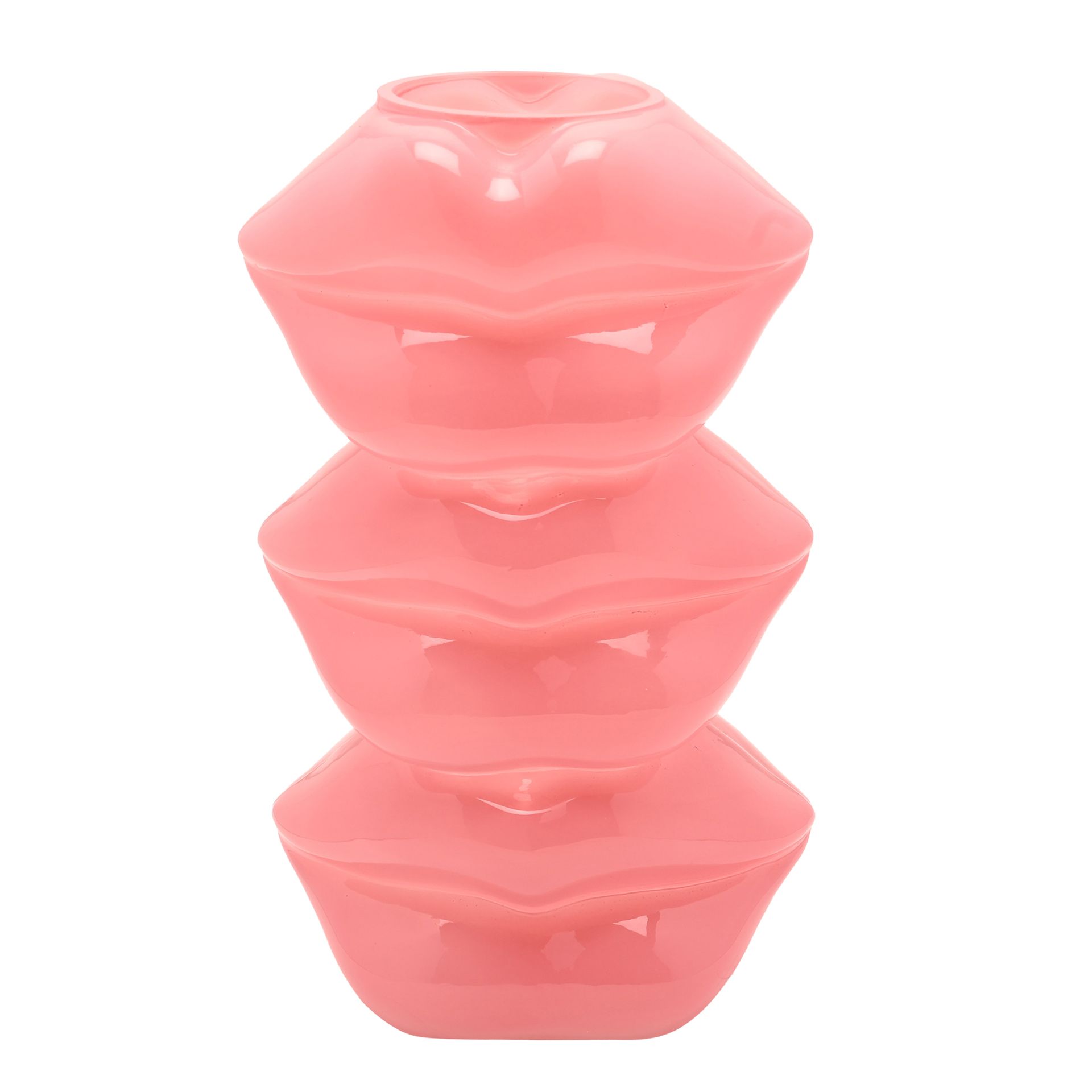 The Feel Good Club Glass Lip Stack Vase - Image 3