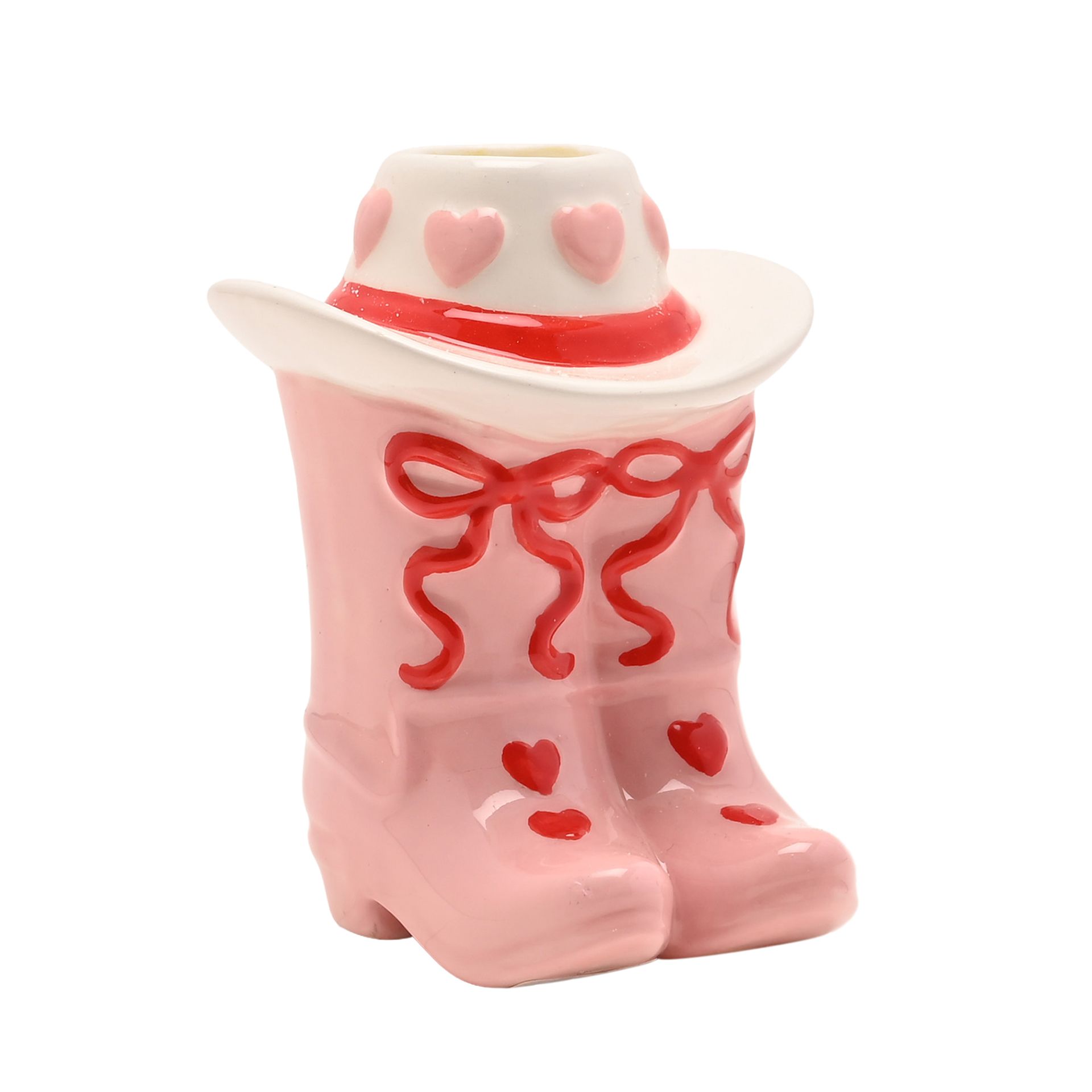 The Feel Good Club Cowboy Boot Taper Candle Holder - Image 2