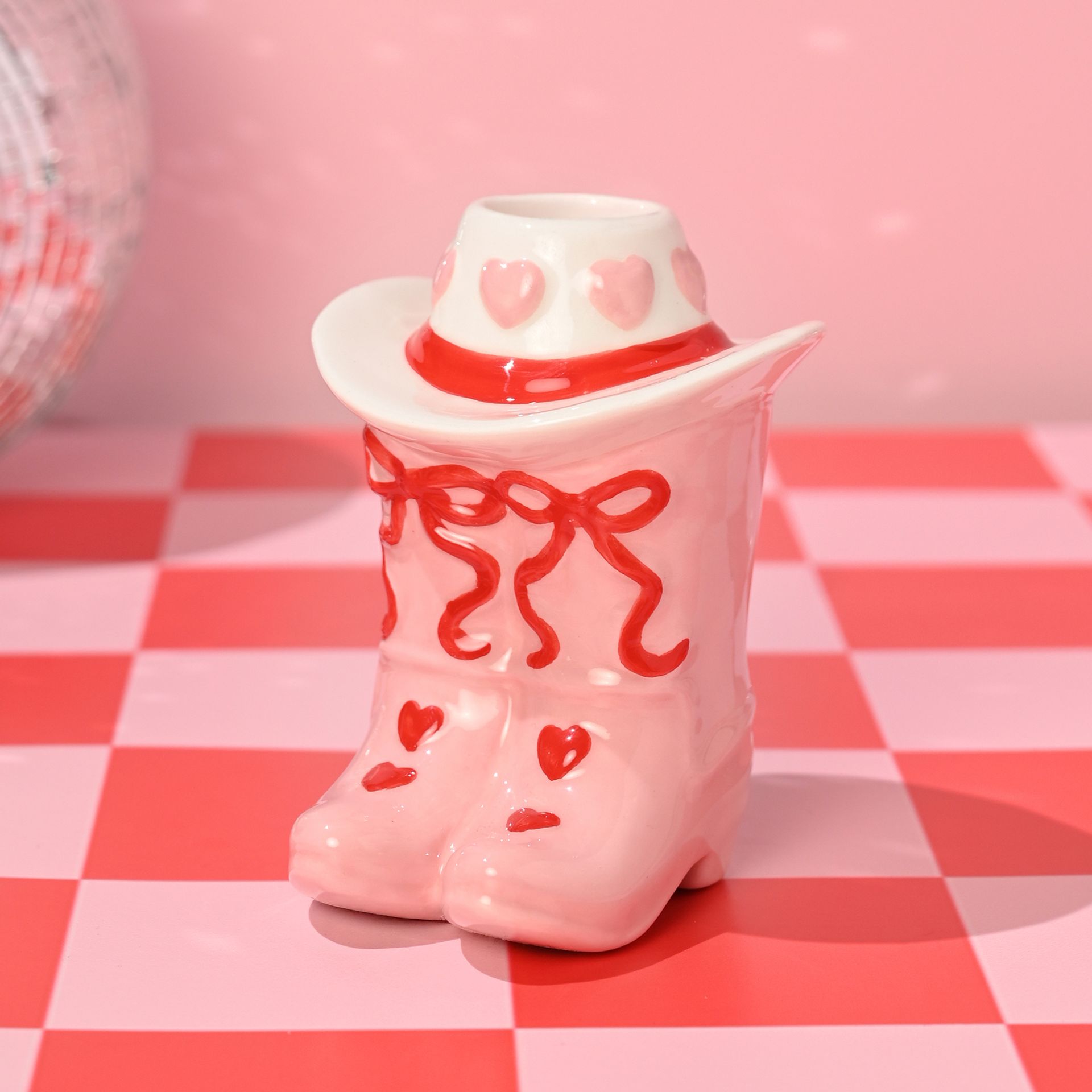 The Feel Good Club Cowboy Boot Taper Candle Holder - Image 3