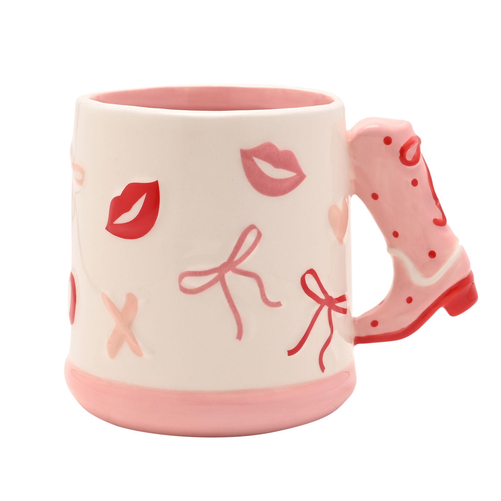 The Feel Good Club Cowboy Boot Bow Mug - Image 2