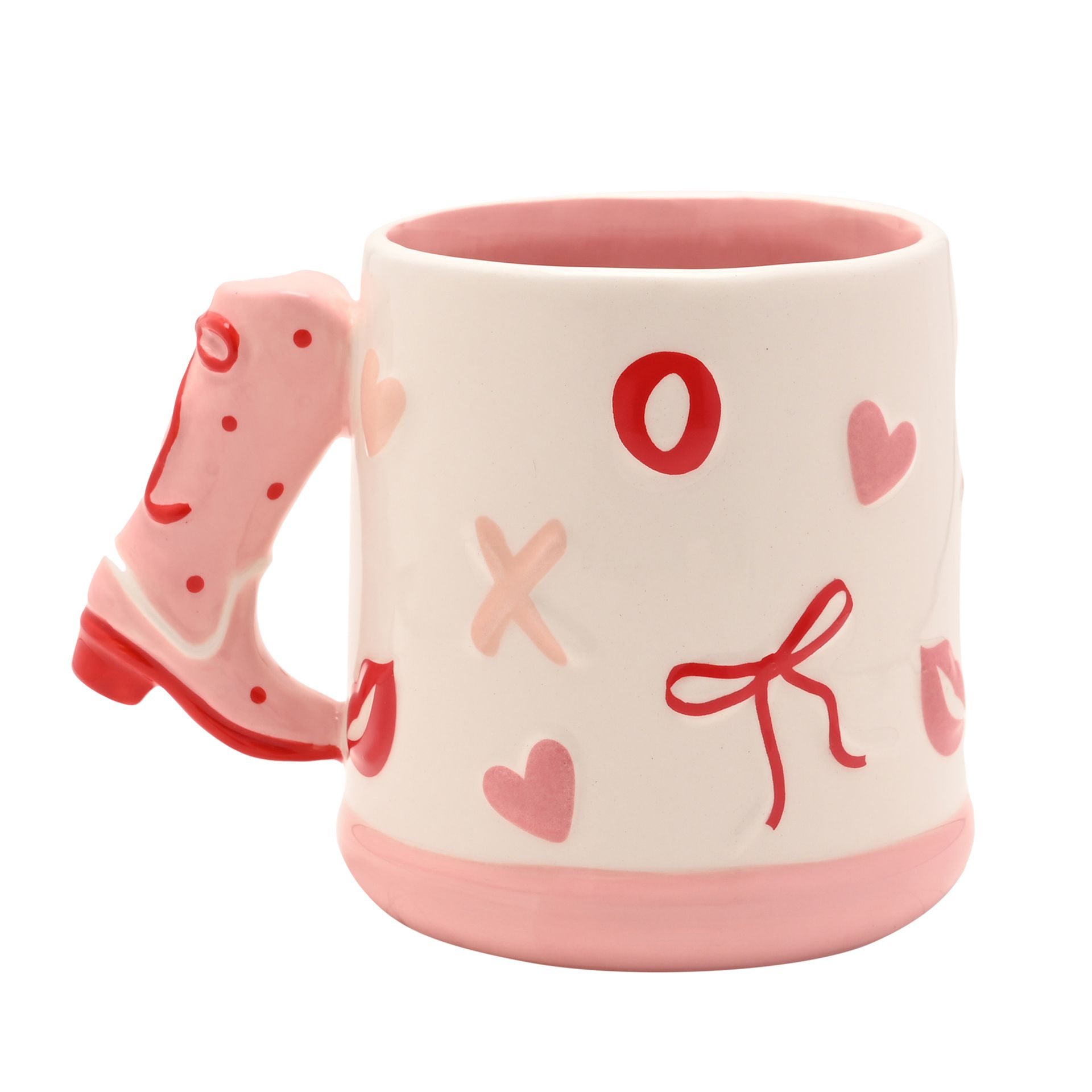 The Feel Good Club Cowboy Boot Bow Mug - Image 3