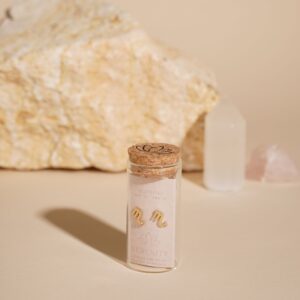 Serenity Zodiac 18k Gold Plated Earrings - Scorpio