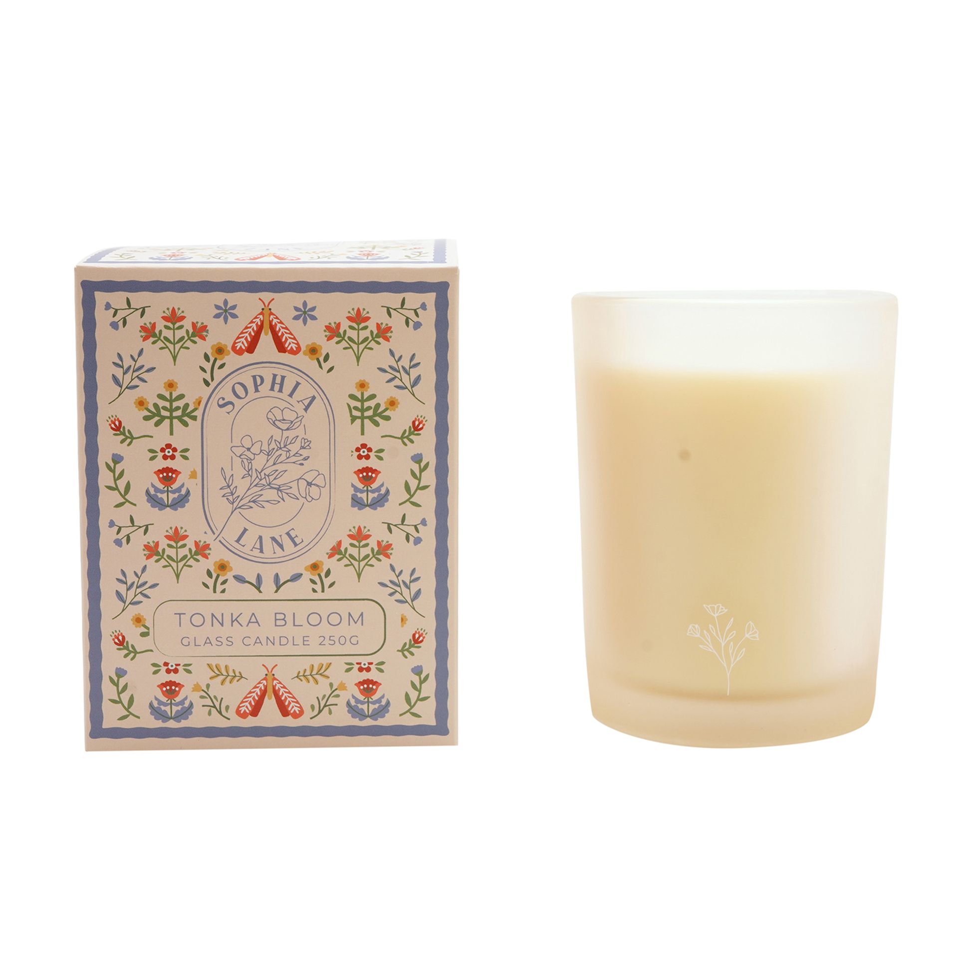 Sophia Lane Tonka Bloom Floral Candle - 250g - Image 2