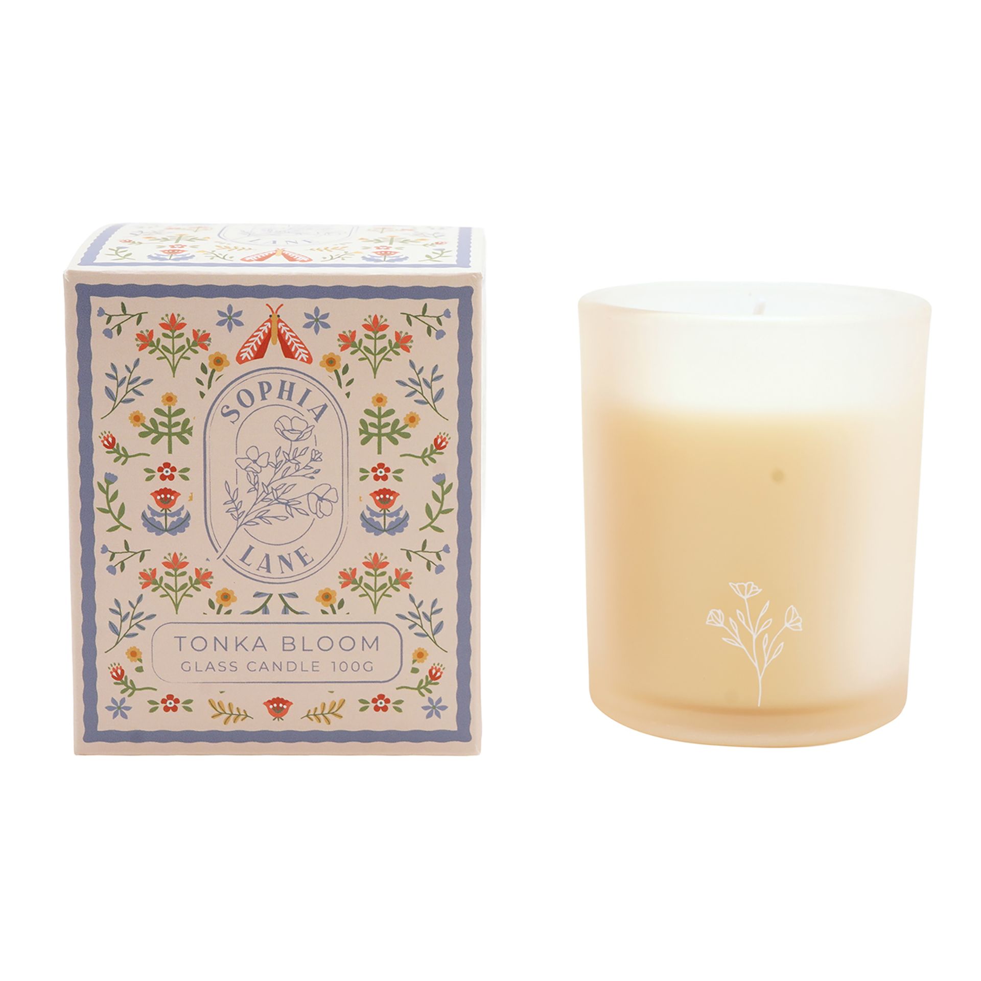 Sophia Lane Tonka Bloom Floral Candle - 100g - Image 2