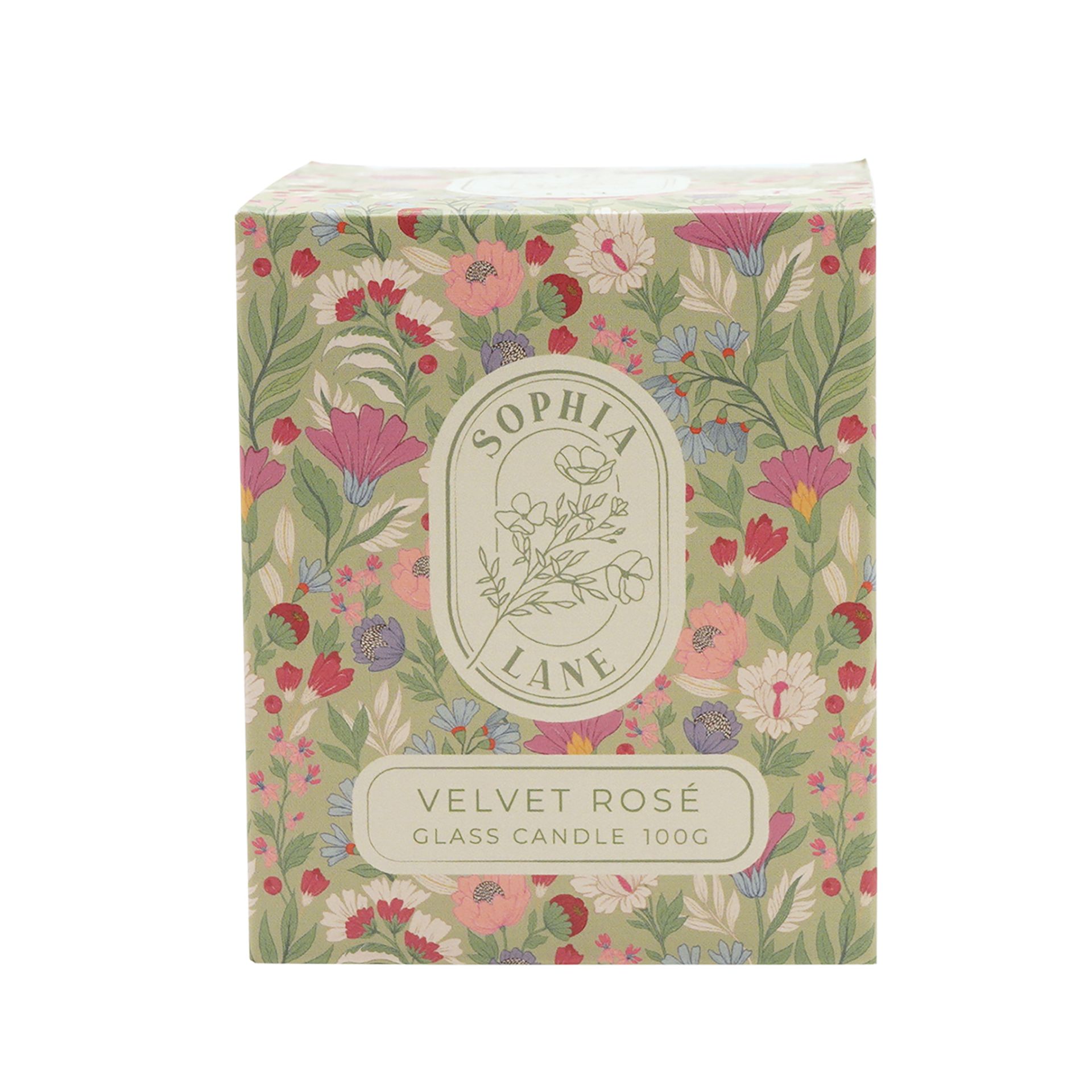 Sophia Lane Velvet Rose Floral Candle - 100g - Image 8