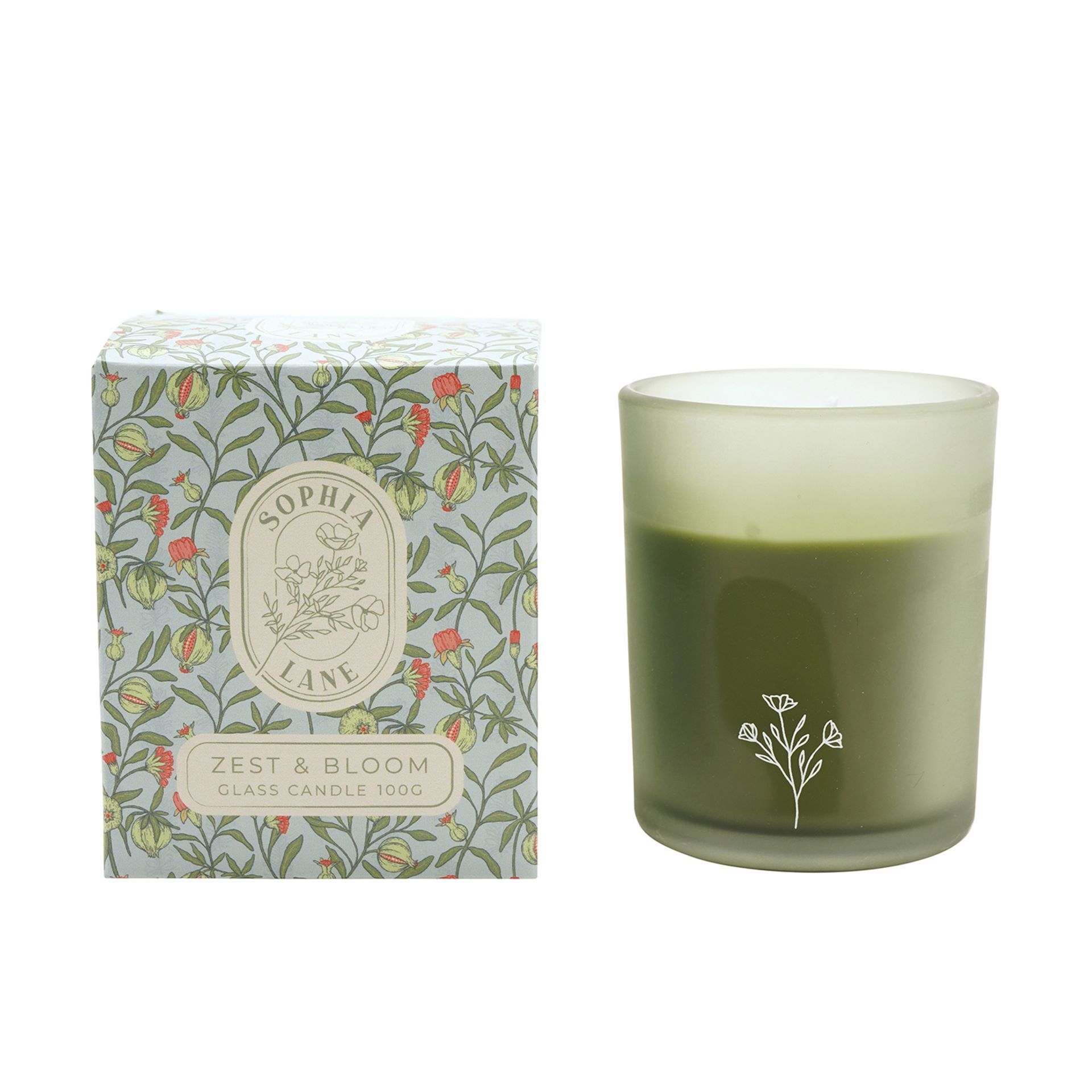 Sophia Lane Zest & Bloom Floral Candle - 100g - Image 2