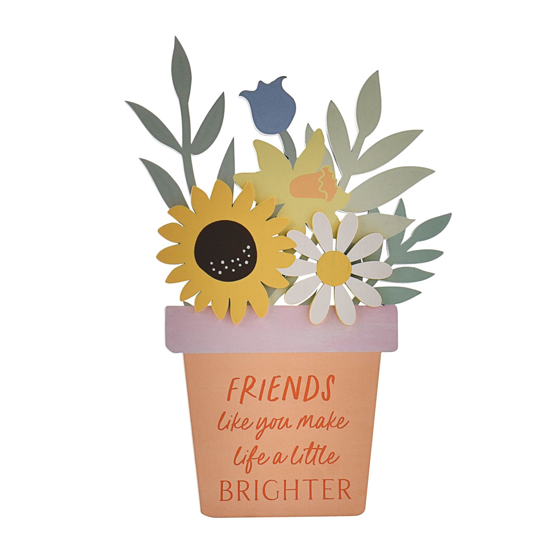 The Cottage Garden Flower Pot Plaque "Friend" - Image 2