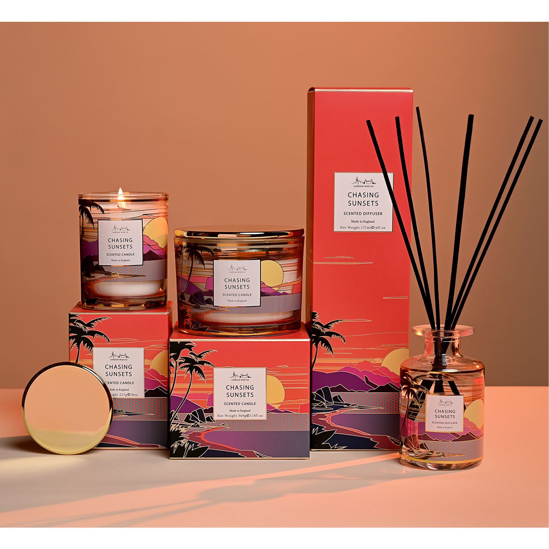 The London Wax Company Chasing Sunsets Diffuser 177ml - Image 3