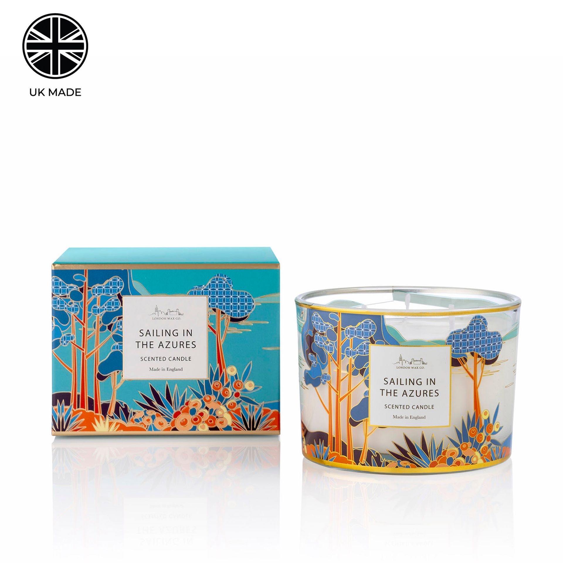 The London Wax Company Sailing In The Azures 3 Wick Candle 369g - Image 2