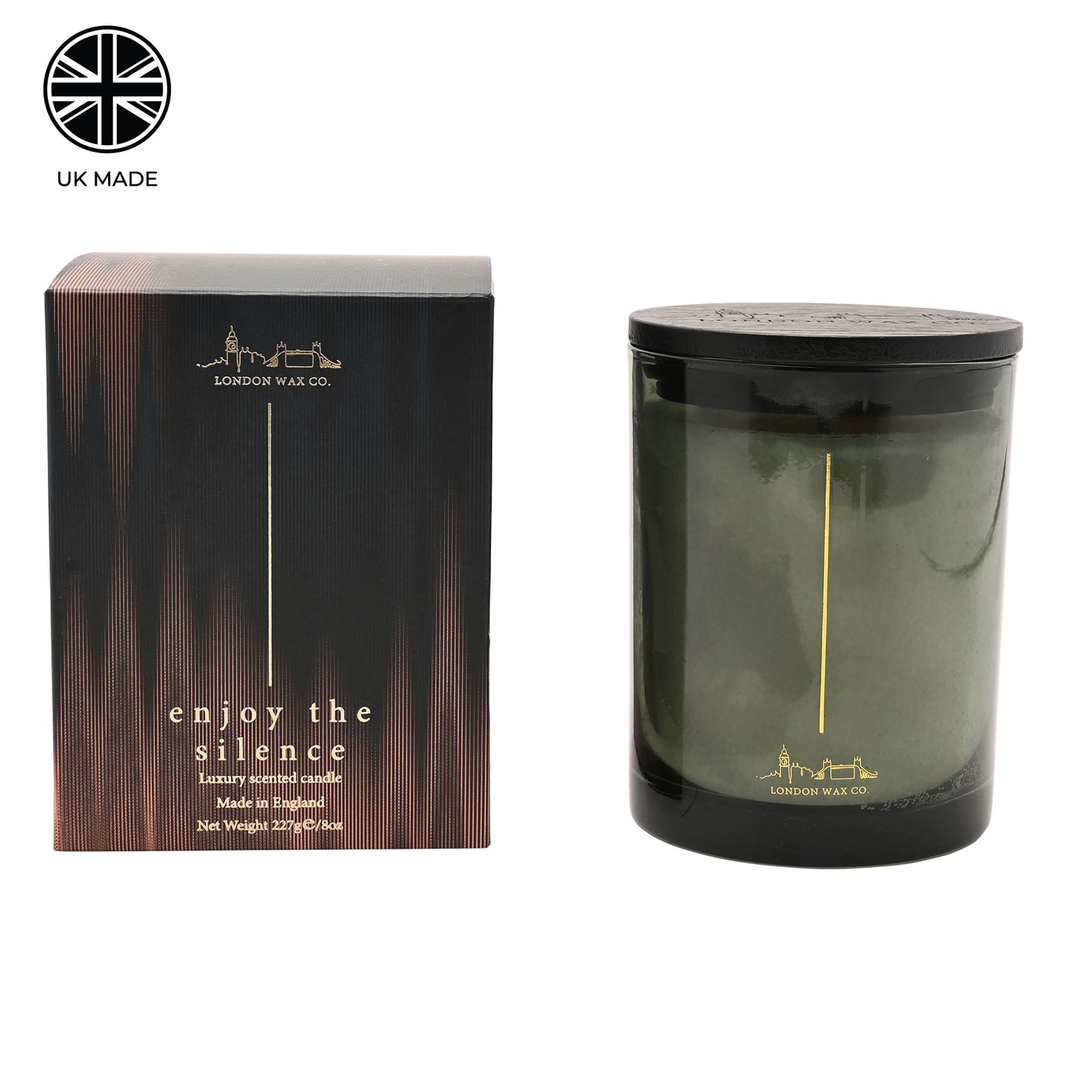 The London Wax Company Enjoy The Silence Boxed Candle 227g - Image 2