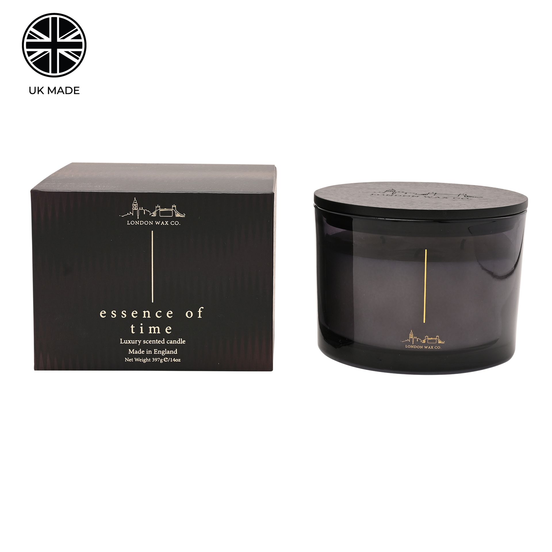 The London Wax Company Essence Of Time 3 Wick Candle 397g - Image 2