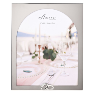 Amore Arch Photo Frame With Rings 8" x 10"