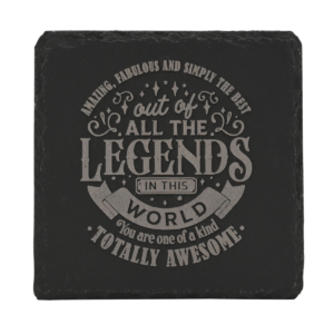 Harvey Makin Legend Slate Coaster - Amazing