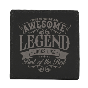 Harvey Makin Legend Slate Coaster - Awesome *(120/100)*