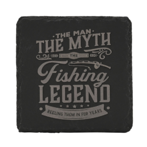 Harvey Makin Legend Slate Coaster - Fishing *(120/100)*