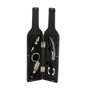 Harvey Makin Bar Set Large Wine Bottle Shape Corkscrew Set