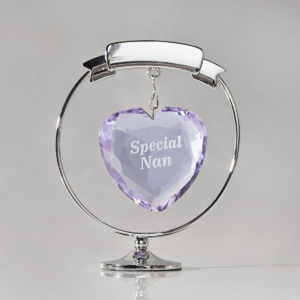 Crystocraft Chrome Plated Circle & Heart - Special Nan
