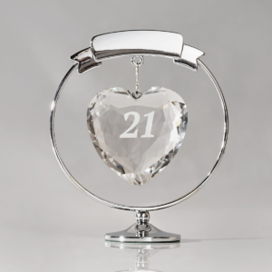 Crystocraft Freestand Crystal Heart  - 21