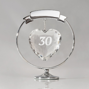 Crystocraft Freestand Crystal Heart  - 30