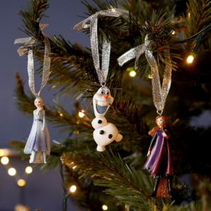 Disney Set of 3 Frozen Christmas Tree Hanging Decorations