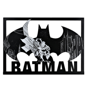 Warner Bros Batman Wooden Layered Rectangular Plaque