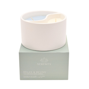 Serenity Yin Yan Relax & Revive Ceramic Candle