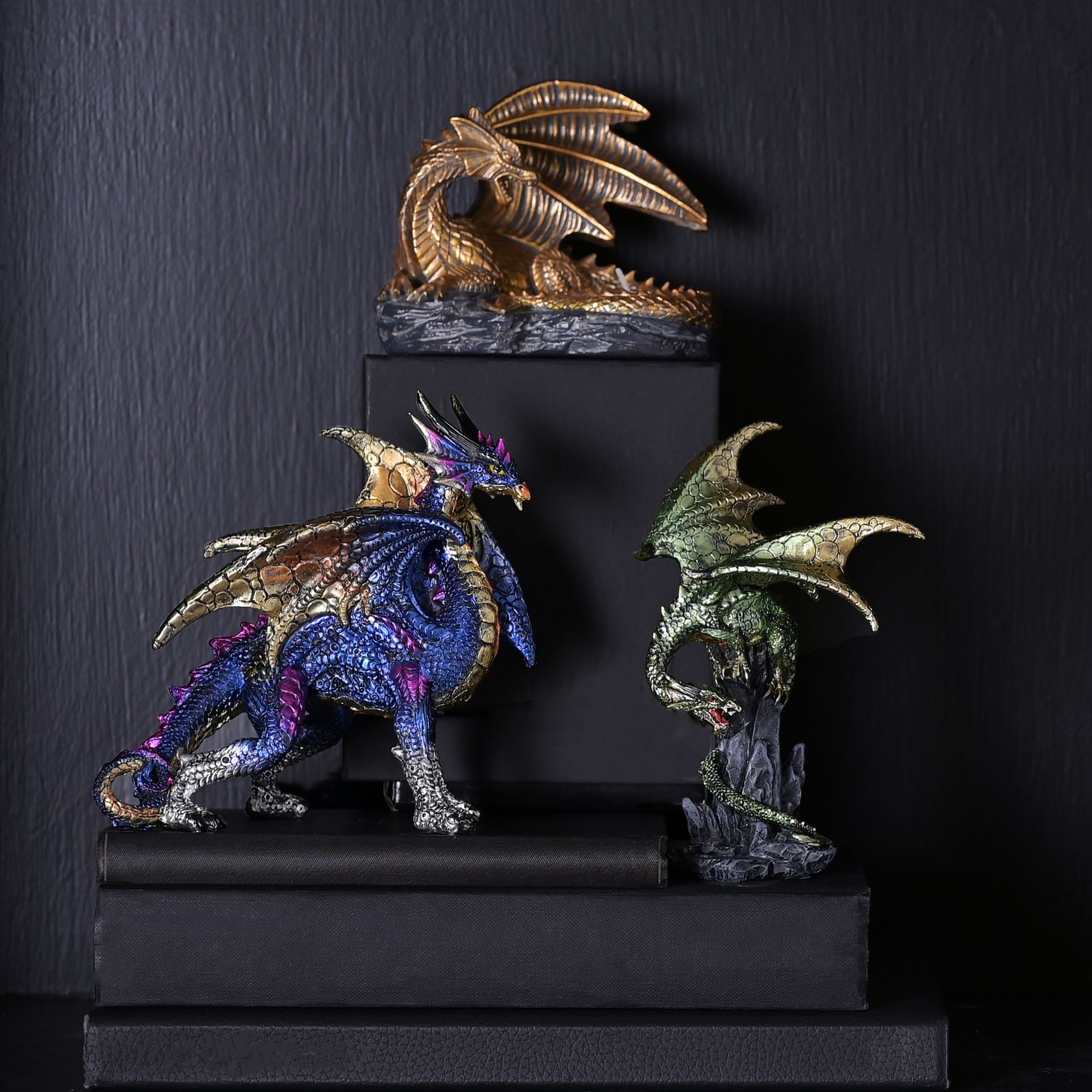 Gold Dragon Tealight Candle Holder - Image 4