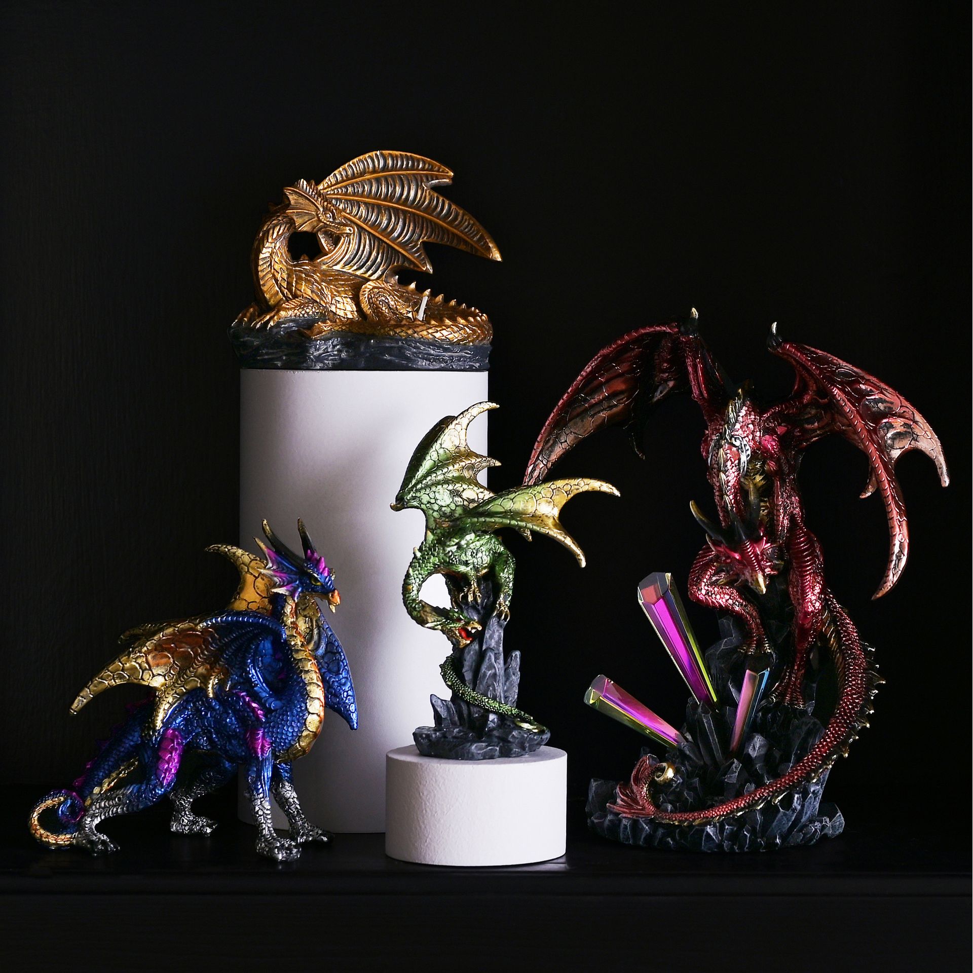 Gold Dragon Tealight Candle Holder - Image 5