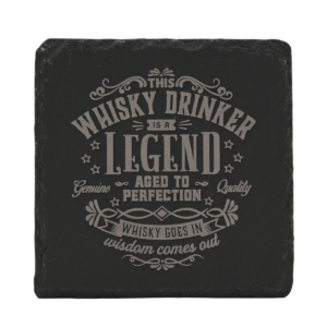 Harvey Makin Legend Slate Coaster - Drinker