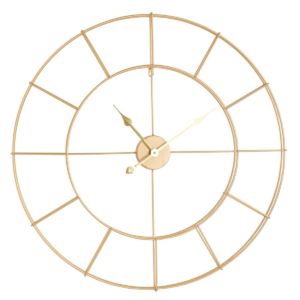 Hometime Gold Skeleton Wall Clock 80cm